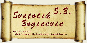 Svetolik Bogičević vizit kartica